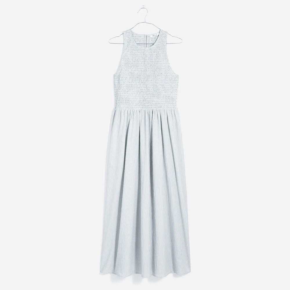 Madewell Petite Melody Smocked Midi Dress NWT - Picture 6 of 12